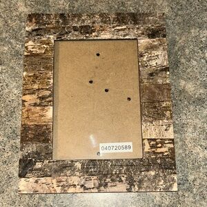 Rustic Brown Birch Bark Picture Frame